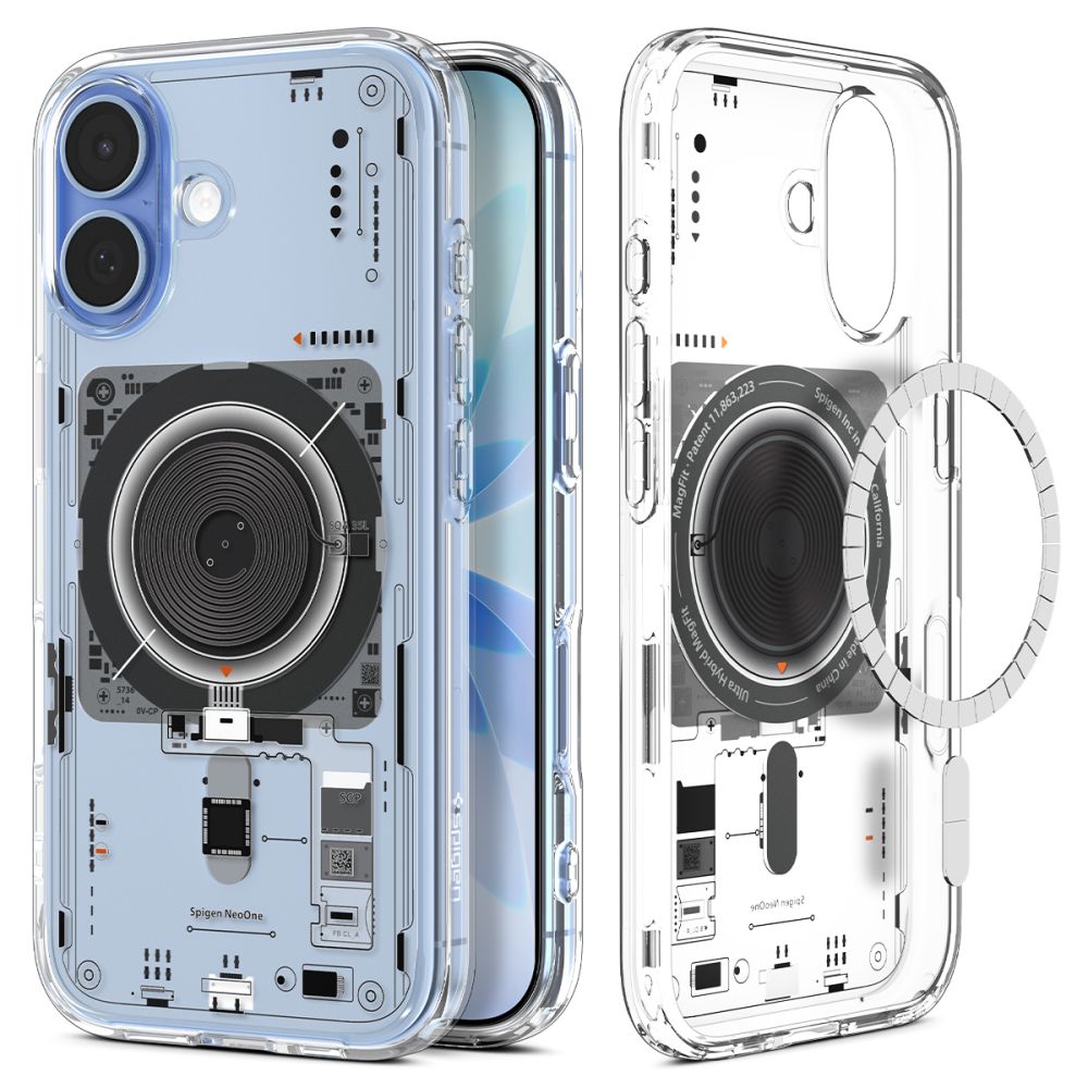 Spigen Ultra Hybrid MagSafe dėklas iPhone 17 Neo One – skaidrus
