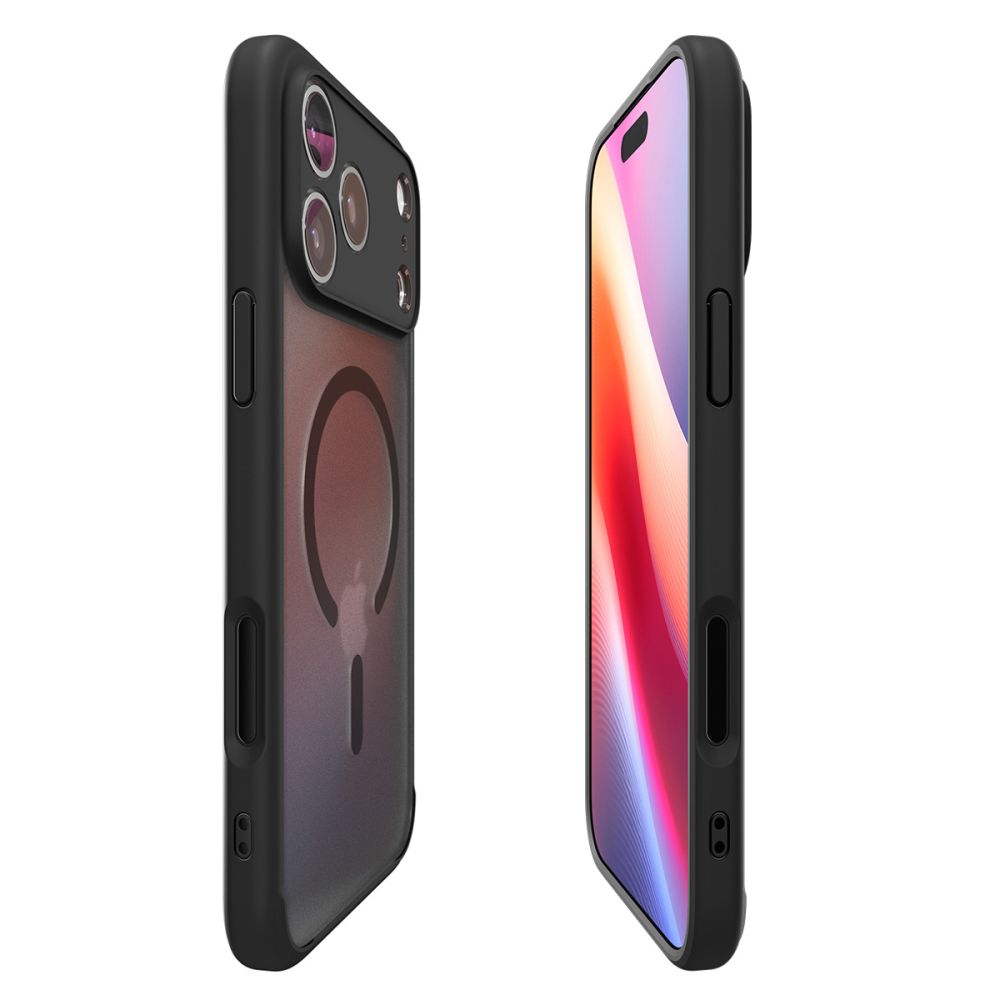 Spigen Ultra Hybrid MagSafe dėklas iPhone 17 Pro – juodas