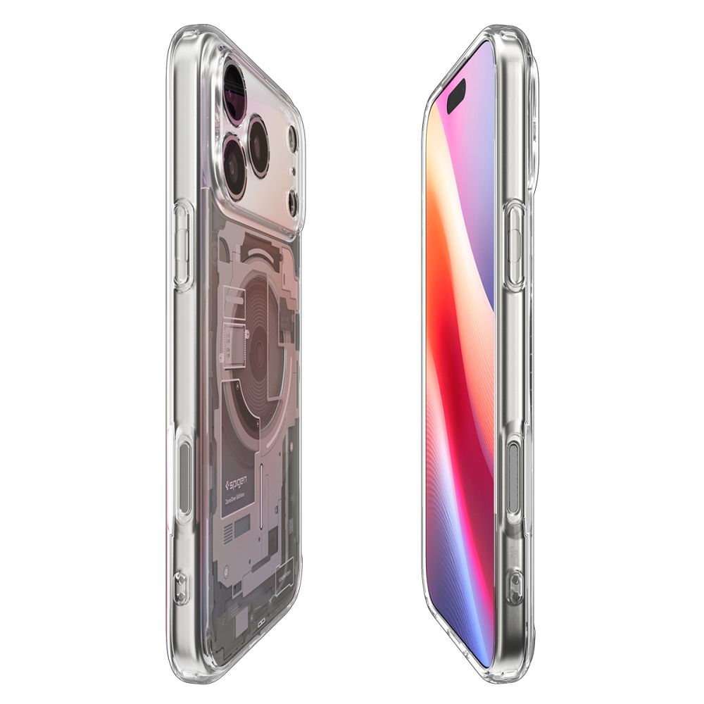 Spigen Ultra Hybrid MagSafe dėklas iPhone 17 Pro – titano, Zero One