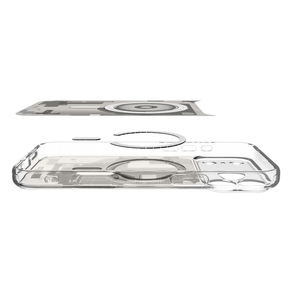 Spigen Ultra Hybrid MagSafe dėklas iPhone 17 Pro – titano, Zero One