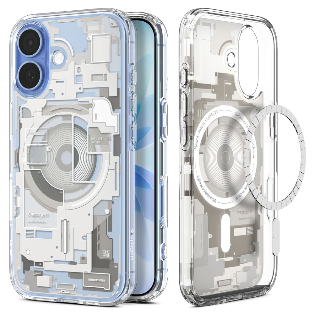 Spigen Ultra Hybrid MagSafe dėklas iPhone 17 – Zero One, titano