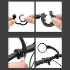 Wozinsky WLR-01I Atgalinis Dviračio Veidrodis - Juoda -- Bicycle Mirrors
