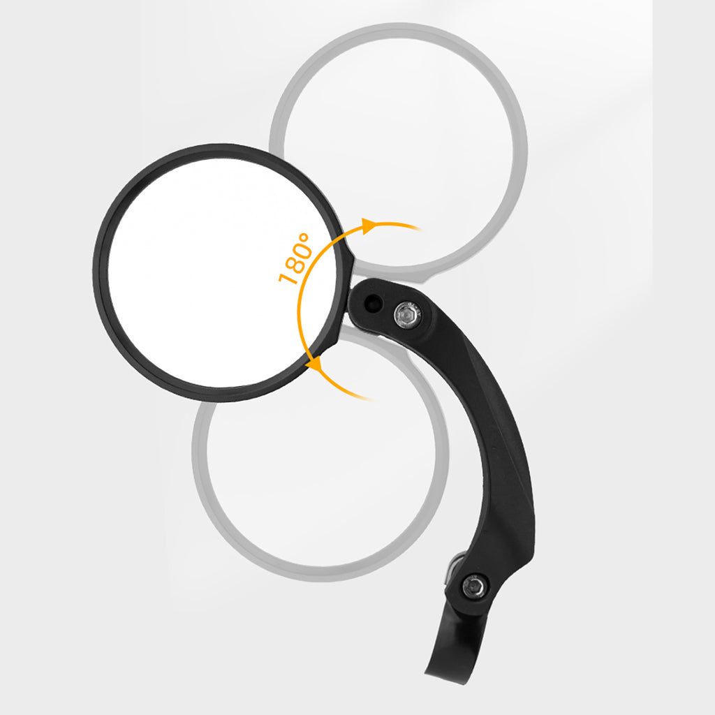 Wozinsky WLR-01I Atgalinis Dviračio Veidrodis - Juoda -- Bicycle Mirrors