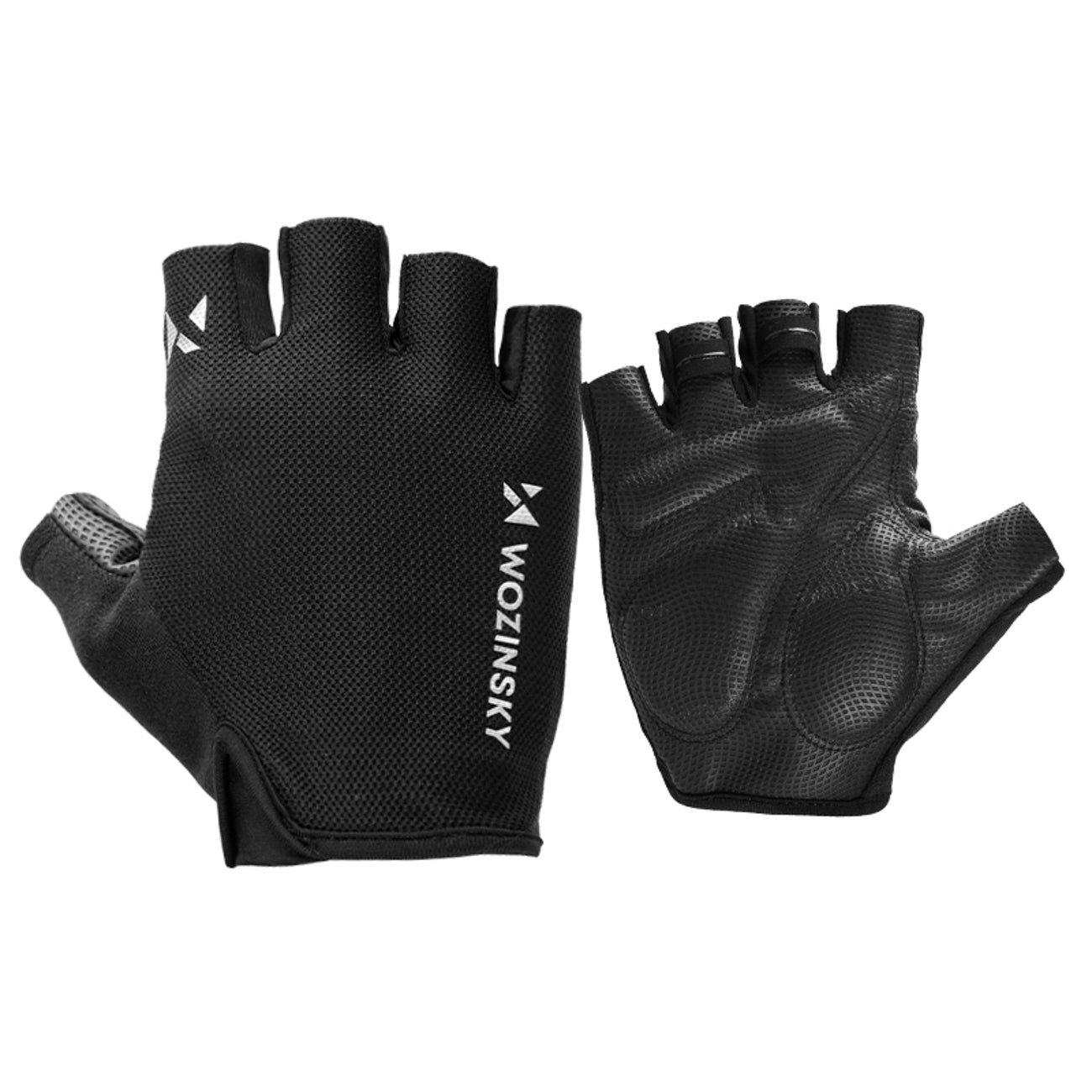 Wozinsky WRR-01XL dviračio pirštinės dydis XL - juodos -- Bicycle Gloves