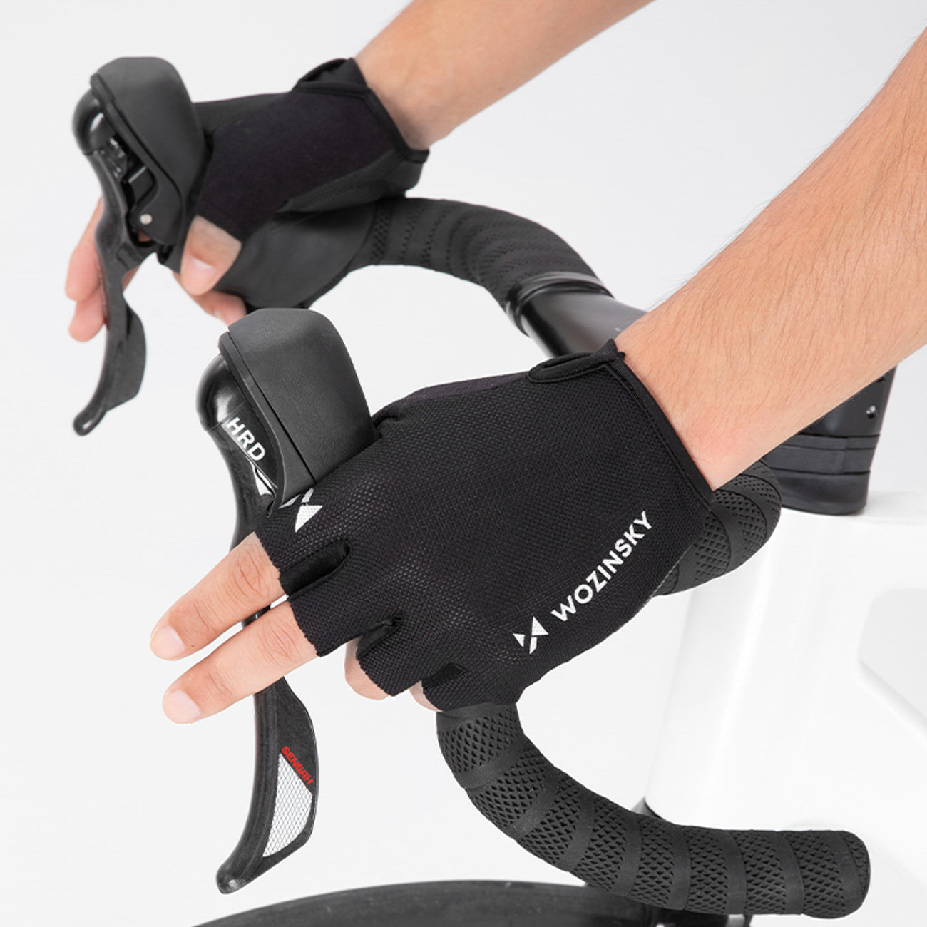 Wozinsky WRR-01XL dviračio pirštinės dydis XL - juodos -- Bicycle Gloves