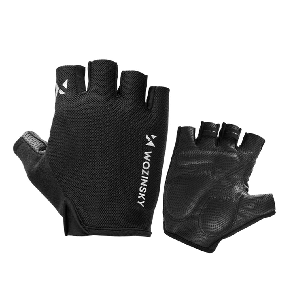 Wozinsky WRR-01M dviračio pirštinės dydis M - juodos -- Bicycle Gloves