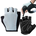 Wozinsky WRR-02M dviračio pirštinės dydis M - pilkos -- Bicycle Gloves