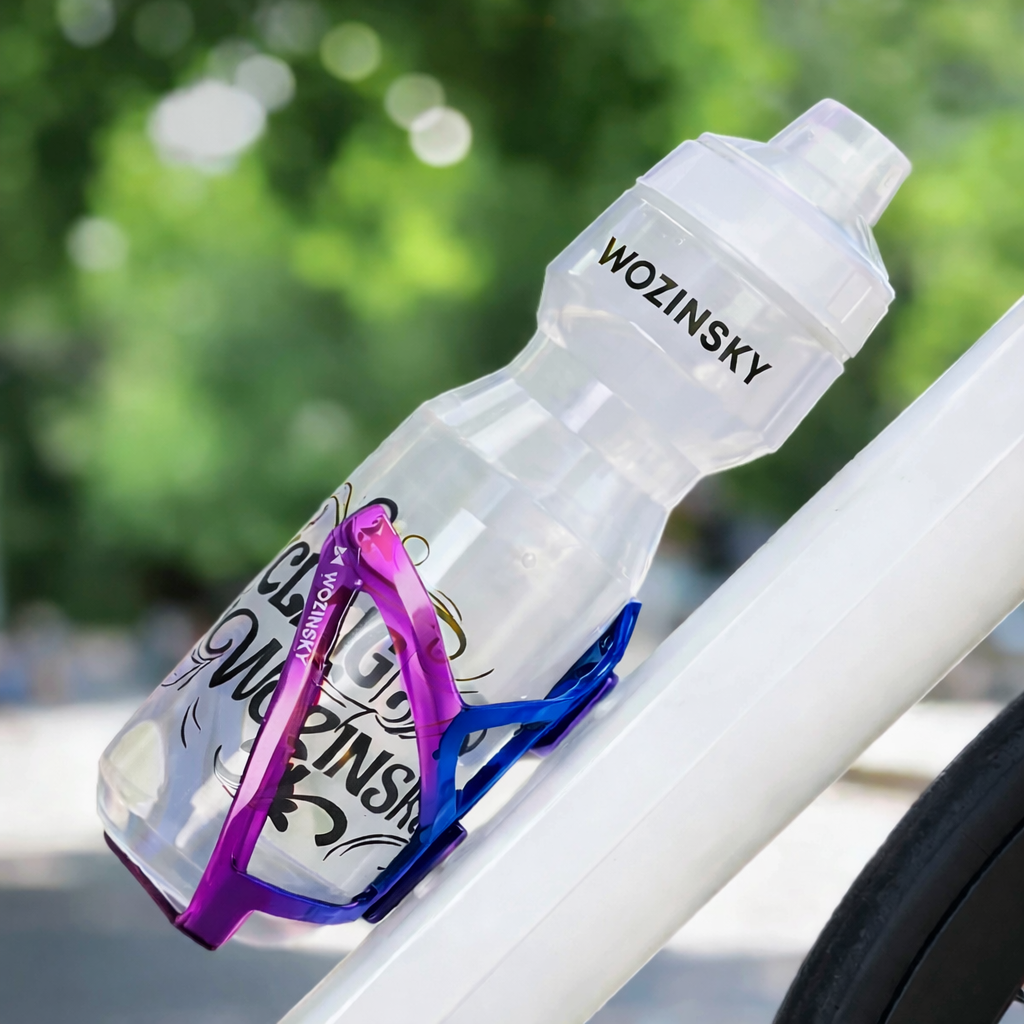 Wozinsky WUR-01BP Dviračio butelio laikiklis krepšelis - mėlynas ir violetinis -- Bicycle Bottle Cages