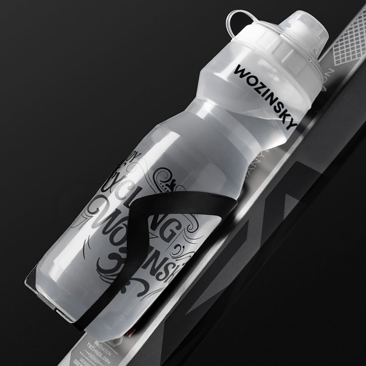 Wozinsky WBR-01T 750ml Dviračio Butelis - Skaidrus -- Cycling Accessories