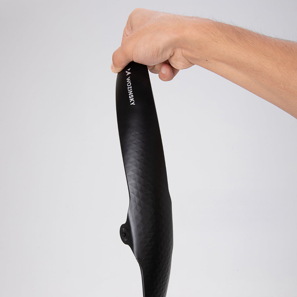 Wozinsky WBR-01 universali reguliuojama dviračio blatine - juoda -- Bicycle Fenders
