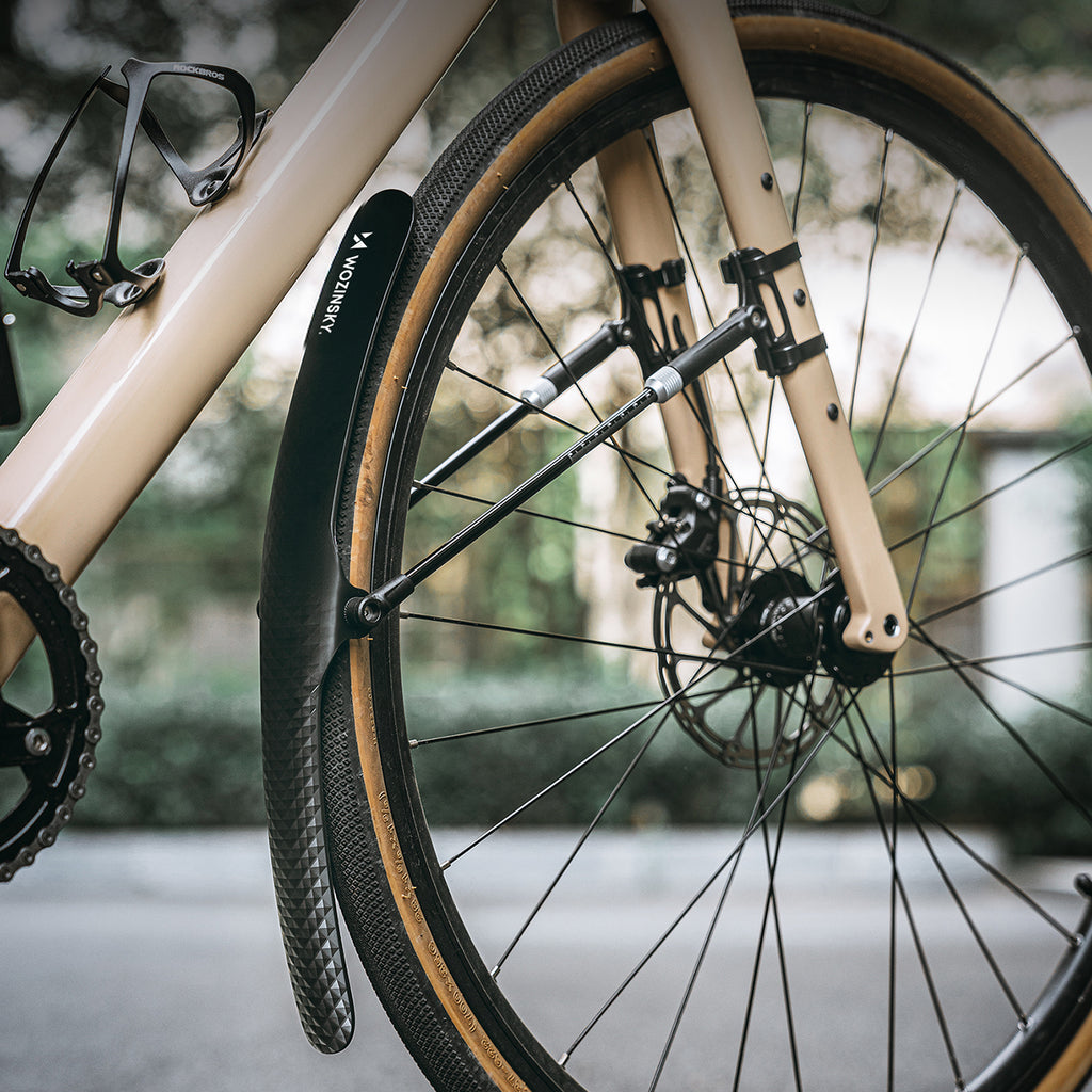 Wozinsky WBR-01 universali reguliuojama dviračio blatine - juoda -- Bicycle Fenders
