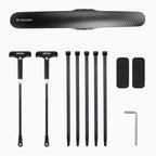 Wozinsky WBR-01 universali reguliuojama dviračio blatine - juoda -- Bicycle Fenders