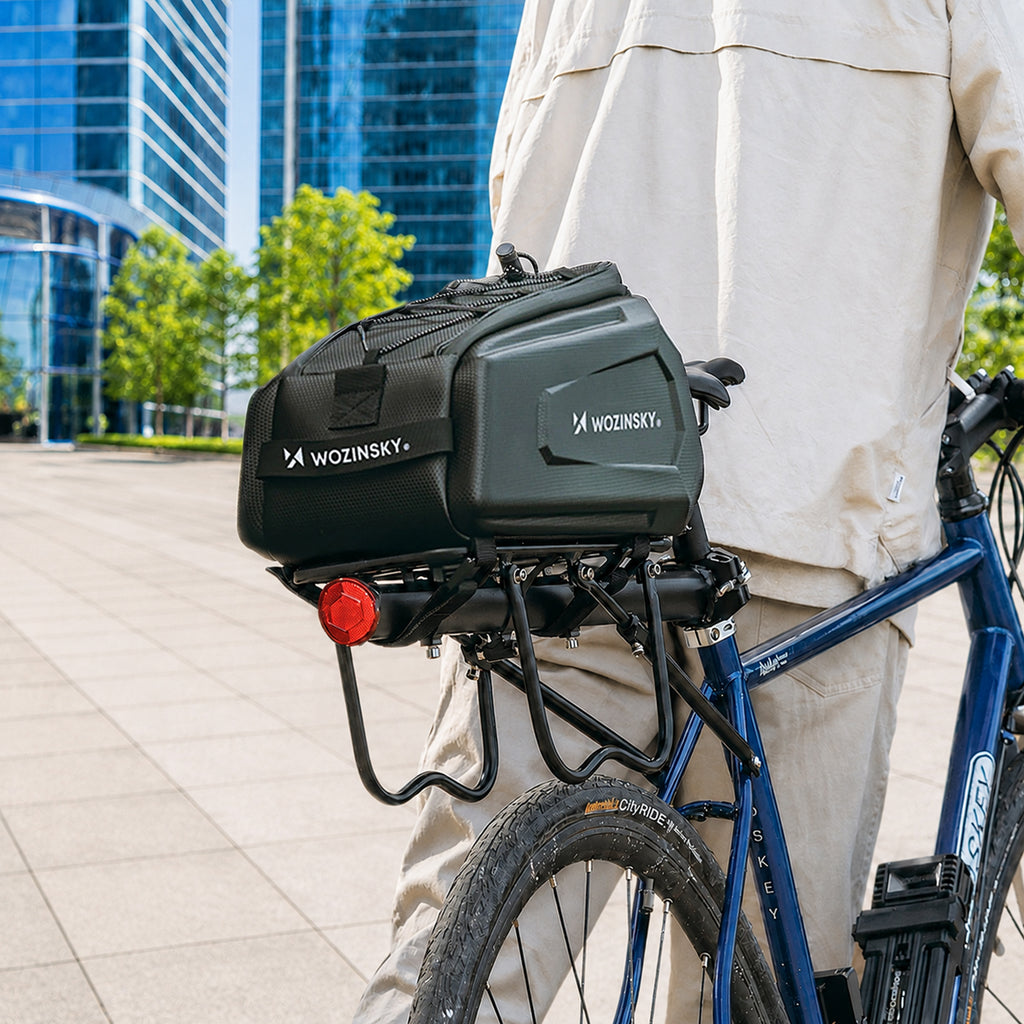 Wozinsky WSR-01B Dviračio krepšys bagazo nešiklui 9l - juodas -- Bicycle Bags
