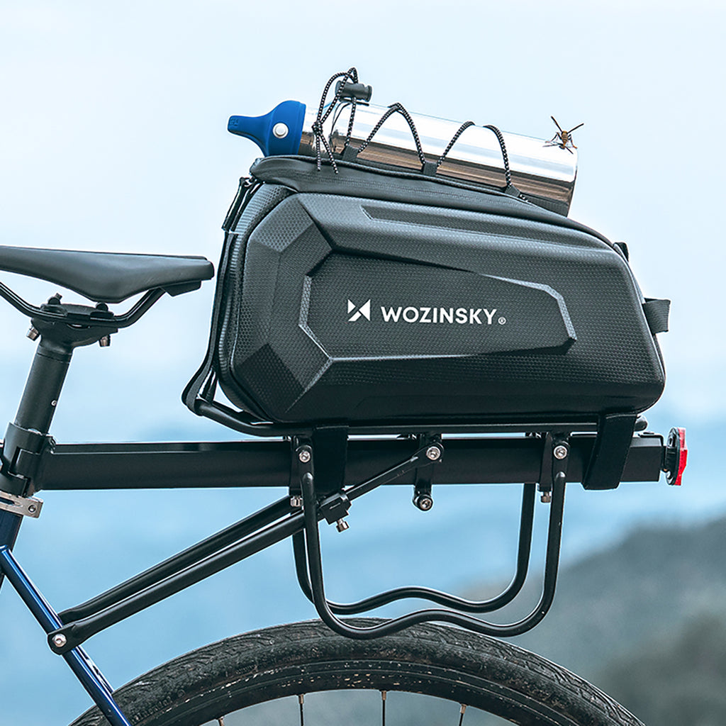 Wozinsky WSR-01B Dviračio krepšys bagazo nešiklui 9l - juodas -- Bicycle Bags