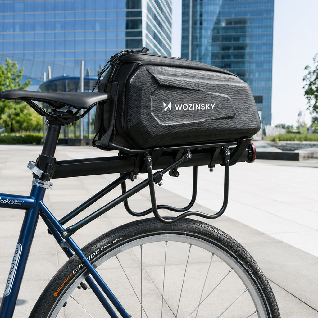 Wozinsky WSR-01B Dviračio krepšys bagazo nešiklui 9l - juodas -- Bicycle Bags