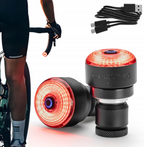 Wozinsky WIS-01 Nepralaidios vandens išmanuios galinės lempos 2 vnt. - Juoda -- Bicycle Lights