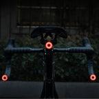 Wozinsky WIS-01 Nepralaidios vandens išmanuios galinės lempos 2 vnt. - Juoda -- Bicycle Lights