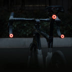 Wozinsky WIS-02 Nepralaidus vandens išmanusis galinė lempa 1vnt - Juoda -- Bicycle Lights