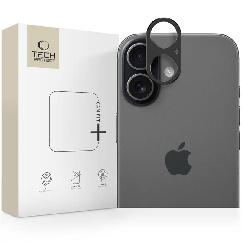 Tech-Protect Camalloy Fit+ kameros apsauga iPhone 17 – juoda -- iPhone 17