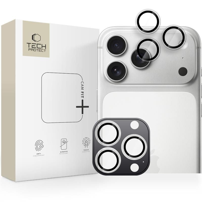 Tech-Protect Camring Fit+ kameros lęšių apsauga iPhone 14/15/16/17 Pro/Max – skaidri -- iPhone 14 Pro / iPhone 14 Pro Max...
