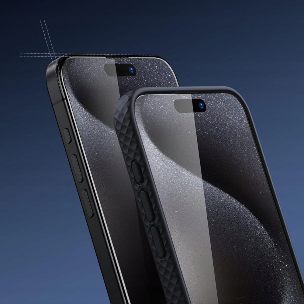 Tech-Protect Glass Fit+ stiklas iPhone 16 Pro Max / 17 Pro Max (2 vnt.) -- iPhone 16 Pro Max / iPhone 17 Pro Max