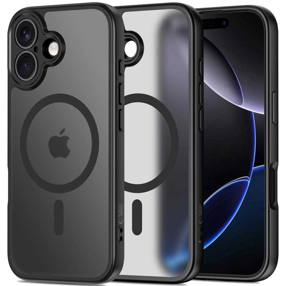 MagSafe dėklas iPhone 17 – matinės juodos spalvos Pirmasis paveikslėlis