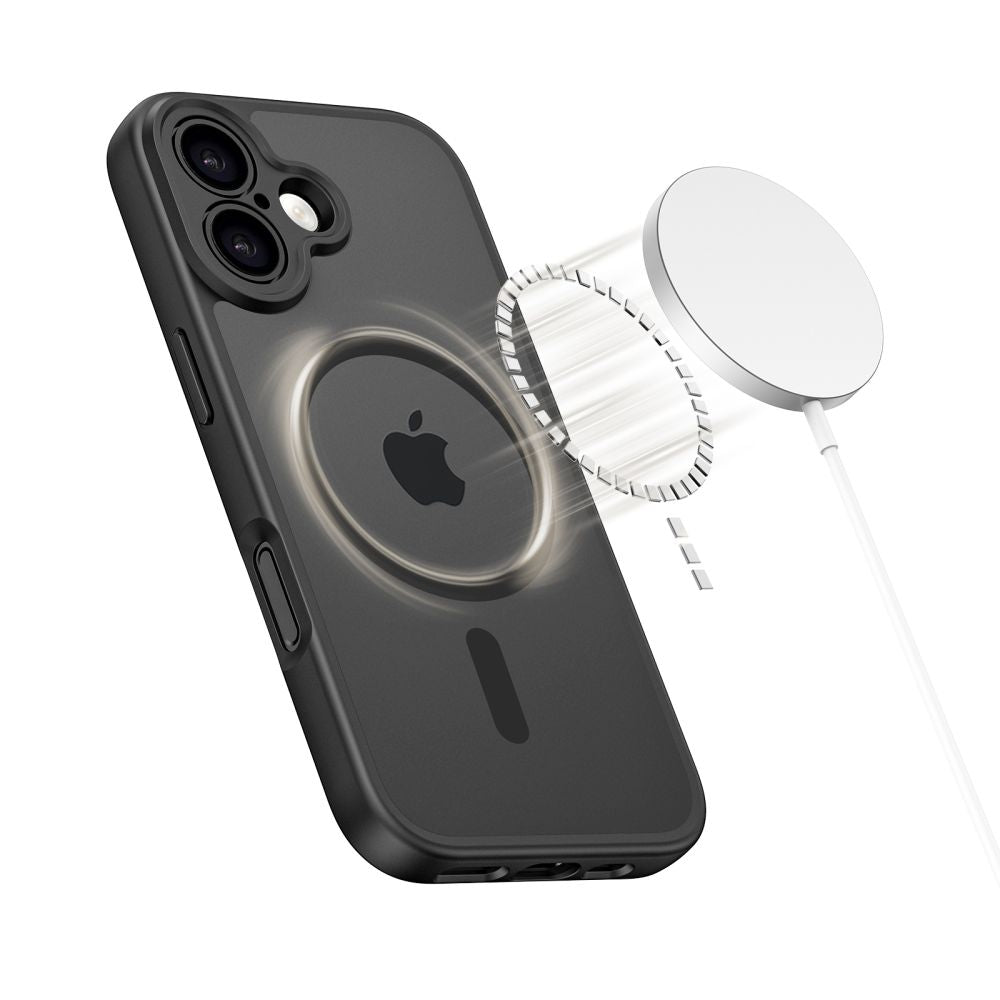 MagSafe dėklas iPhone 17 – matinės juodos spalvos -- iPhone 17