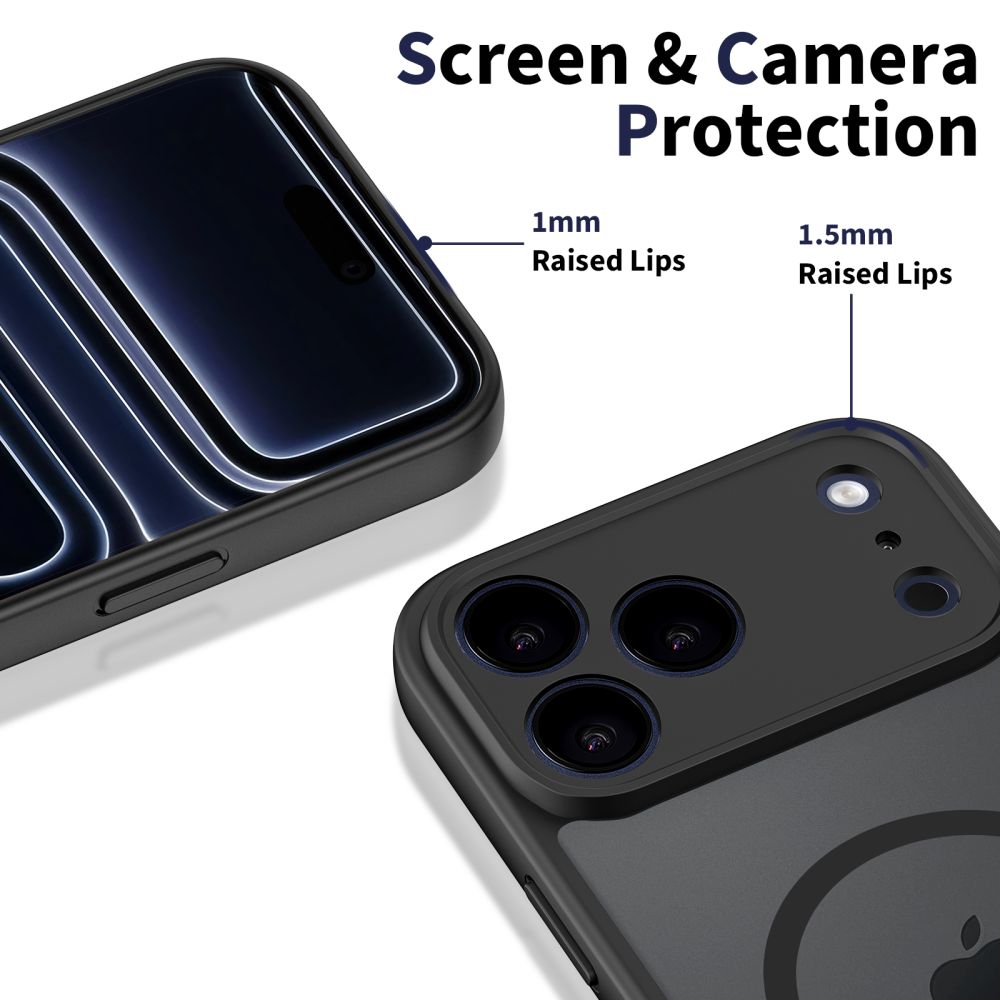 Tech-Protect BasicMag MagSafe dėklas iPhone 17 Pro – juodas -- iPhone 17 Pro