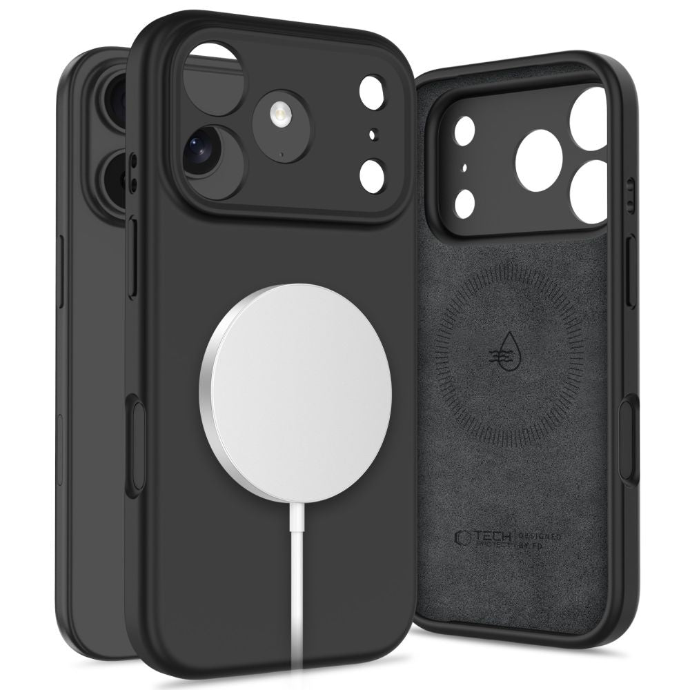 Tech-Protect MagSafe dėklas iPhone 17 Pro Max – matinis juodas -- iPhone 17 Pro Max