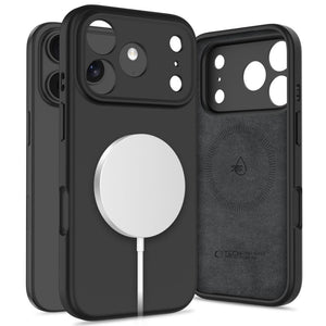 Tech-Protect MagSafe dėklas iPhone 17 Pro Max – matinis juodas -- iPhone 17 Pro Max