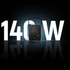 Cuktech Powerbank 300W 40000mAh su belaidžiu įkrovimu 2x USB-C + 2x USB-A - juodas -- Powerbanks