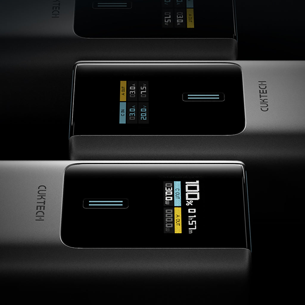 Powerbank CUKTECH CKPB100PGLBL 150W 10000mAh USB-C USB-A – szary