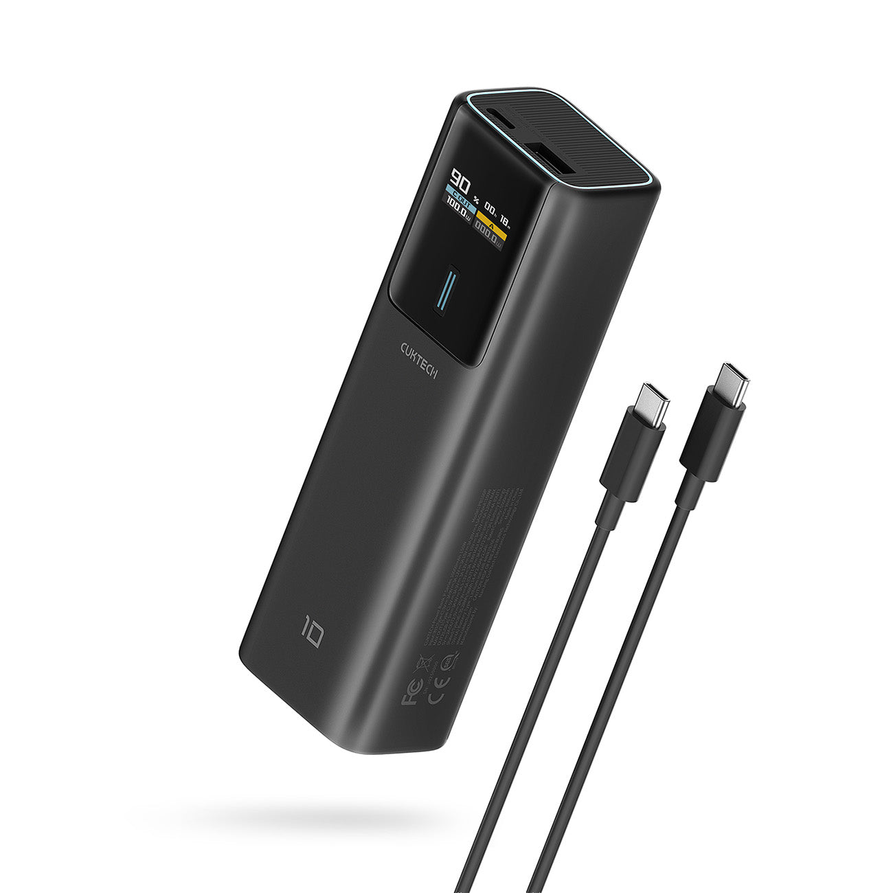 Cuktech išorinė baterija CKPB100PGLBL 150W 10000mAh USB-C USB-A - juoda