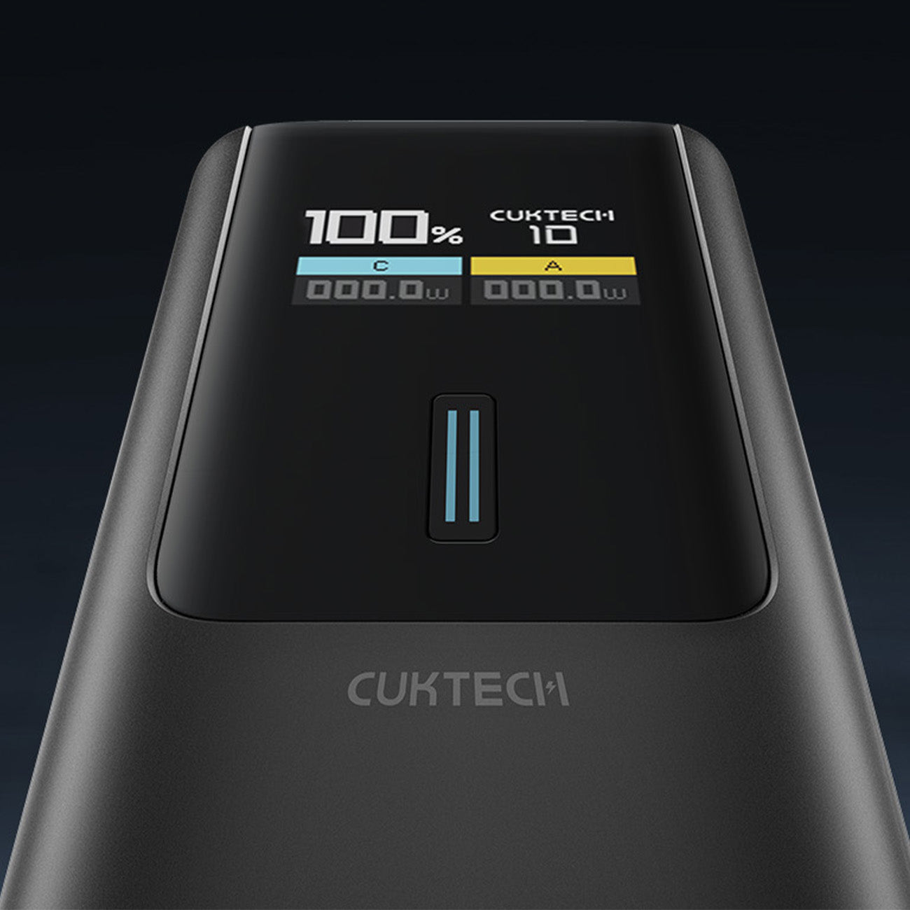 Cuktech išorinė baterija CKPB100PGLBL 150W 10000mAh USB-C USB-A - juoda