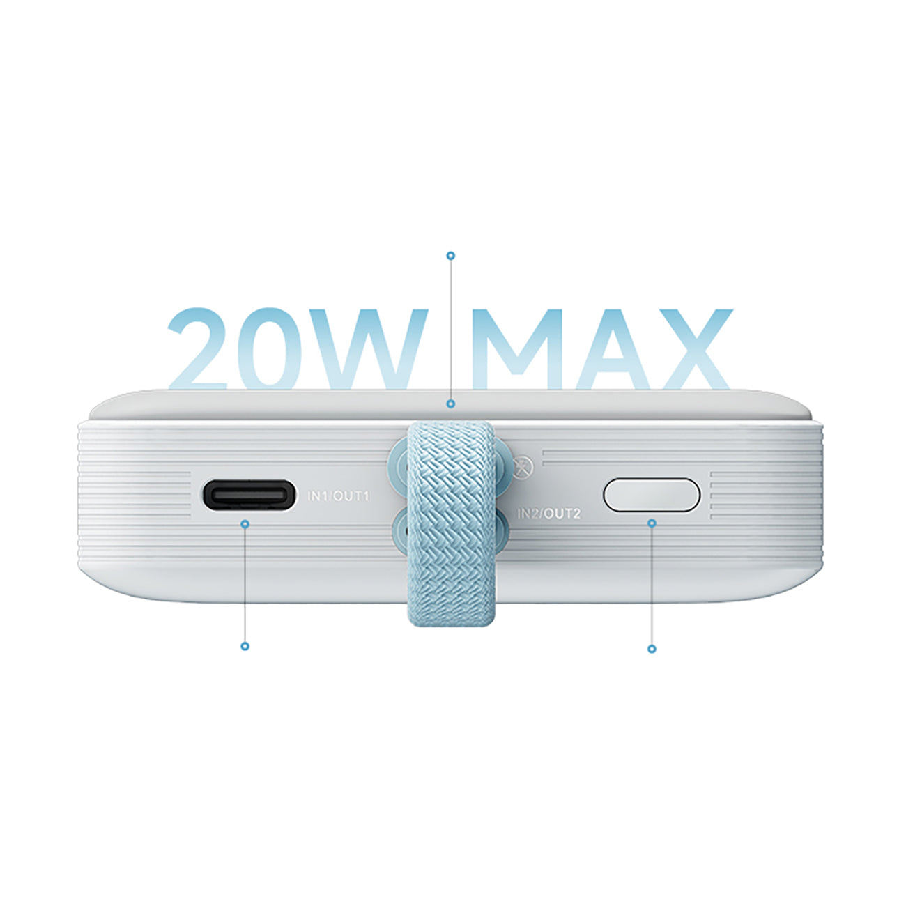 Cuktech CP132ML 10000 mAh Magnetinis Powerbank - Baltas -- Powerbanks