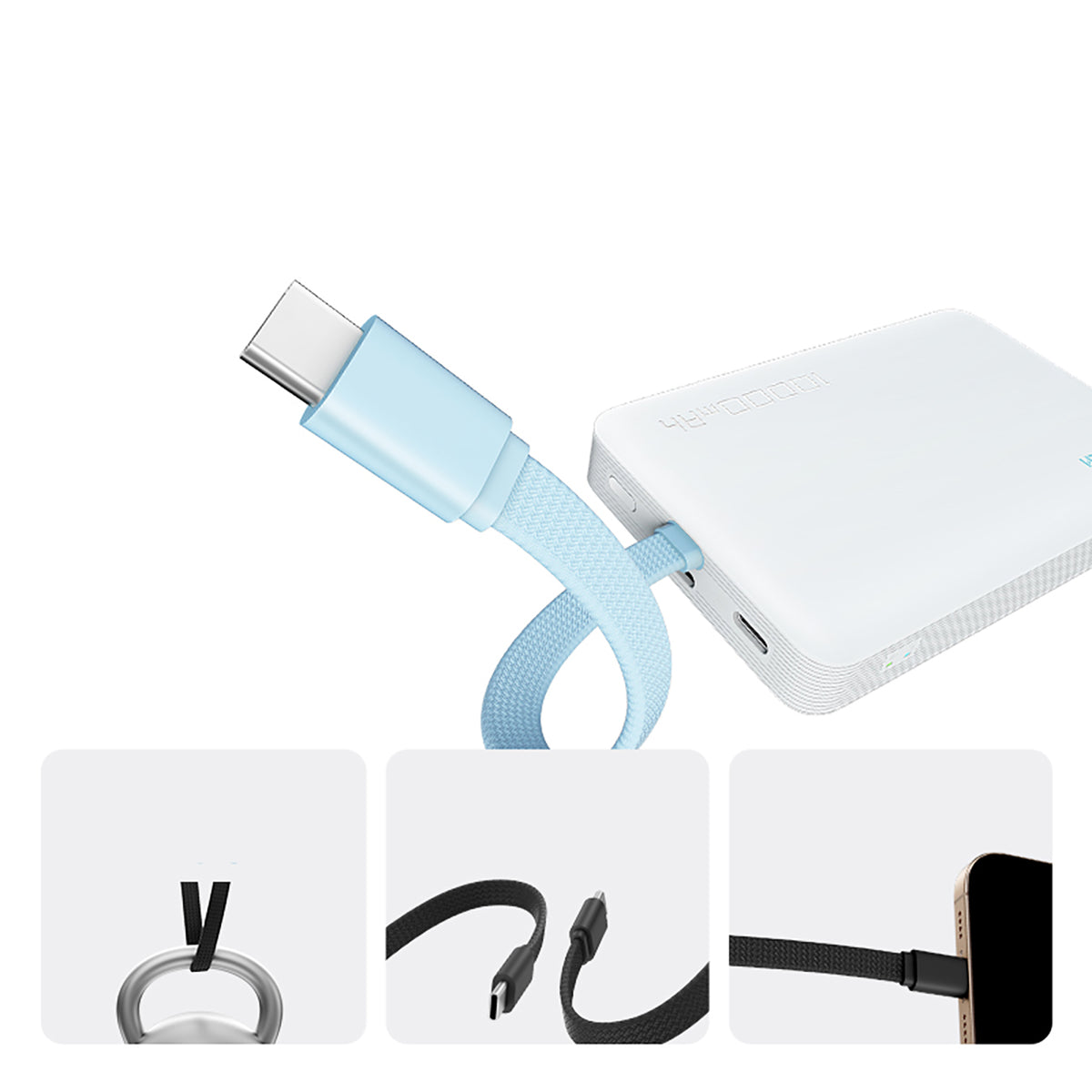 Cuktech CP132ML 10000 mAh Magnetinis Powerbank - Baltas -- Powerbanks