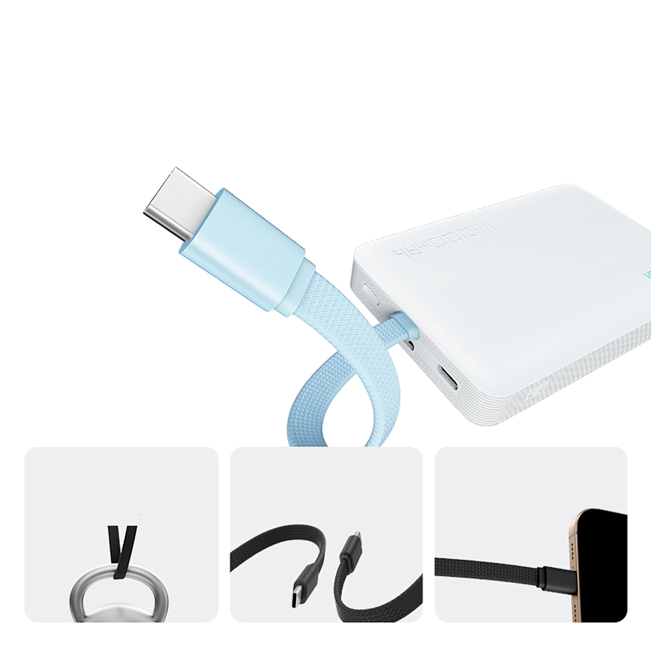 Cuktech CP132ML 10000 mAh Magnetinis Powerbank - Baltas -- Powerbanks