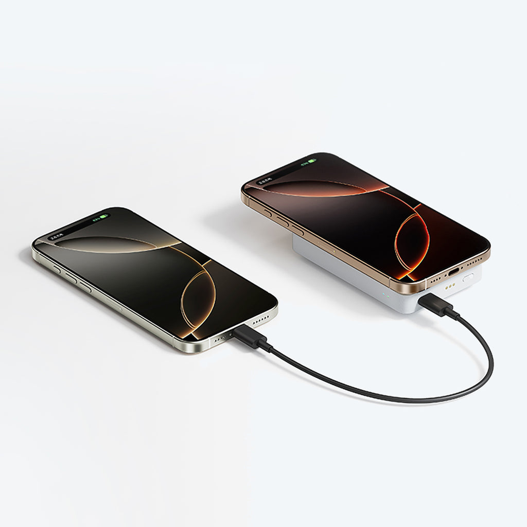 Cuktech WPB100N 20W 10000mAh magnetinis Power Bank su stovu - baltas -- Powerbanks