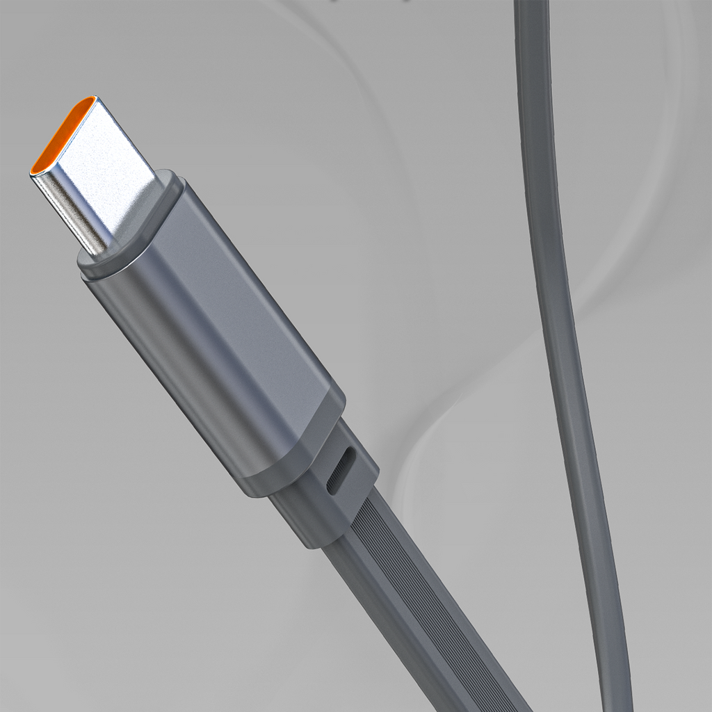 Dudao K31 Pro 45W 20000mAh išorinė baterija su integruotu ištraukiamu USB-C laidu - pilka