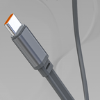 Dudao K31 Pro 45W 20000mAh išorinė baterija su integruotu ištraukiamu USB-C laidu - pilka