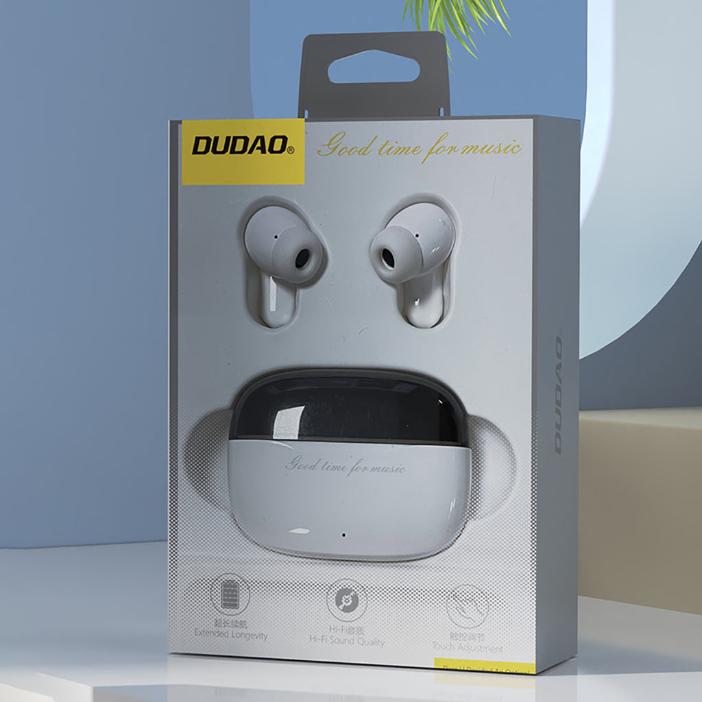 Dudao U8 Pro TWS belaidės ausinės – baltos