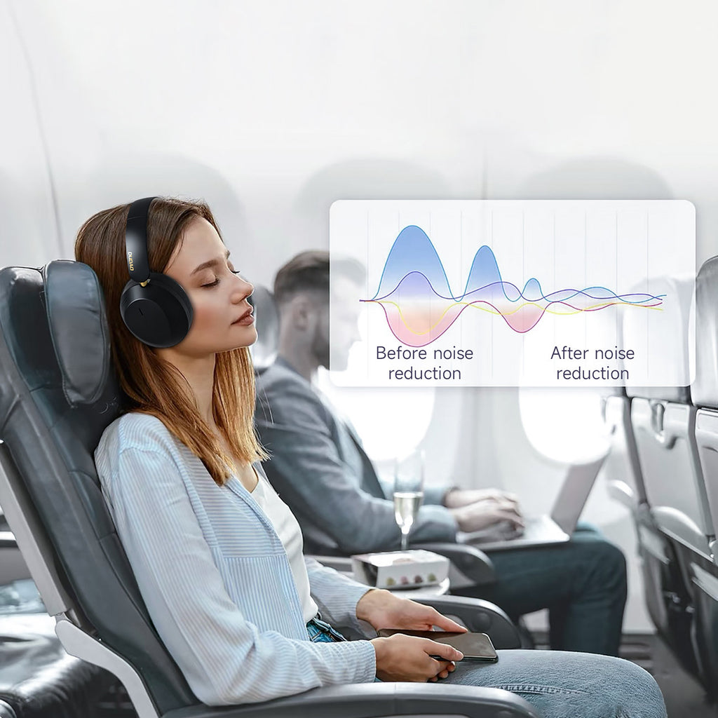 „Dudao X22 Max“ belaidės „Bluetooth“ ausinės su ANC – juodos