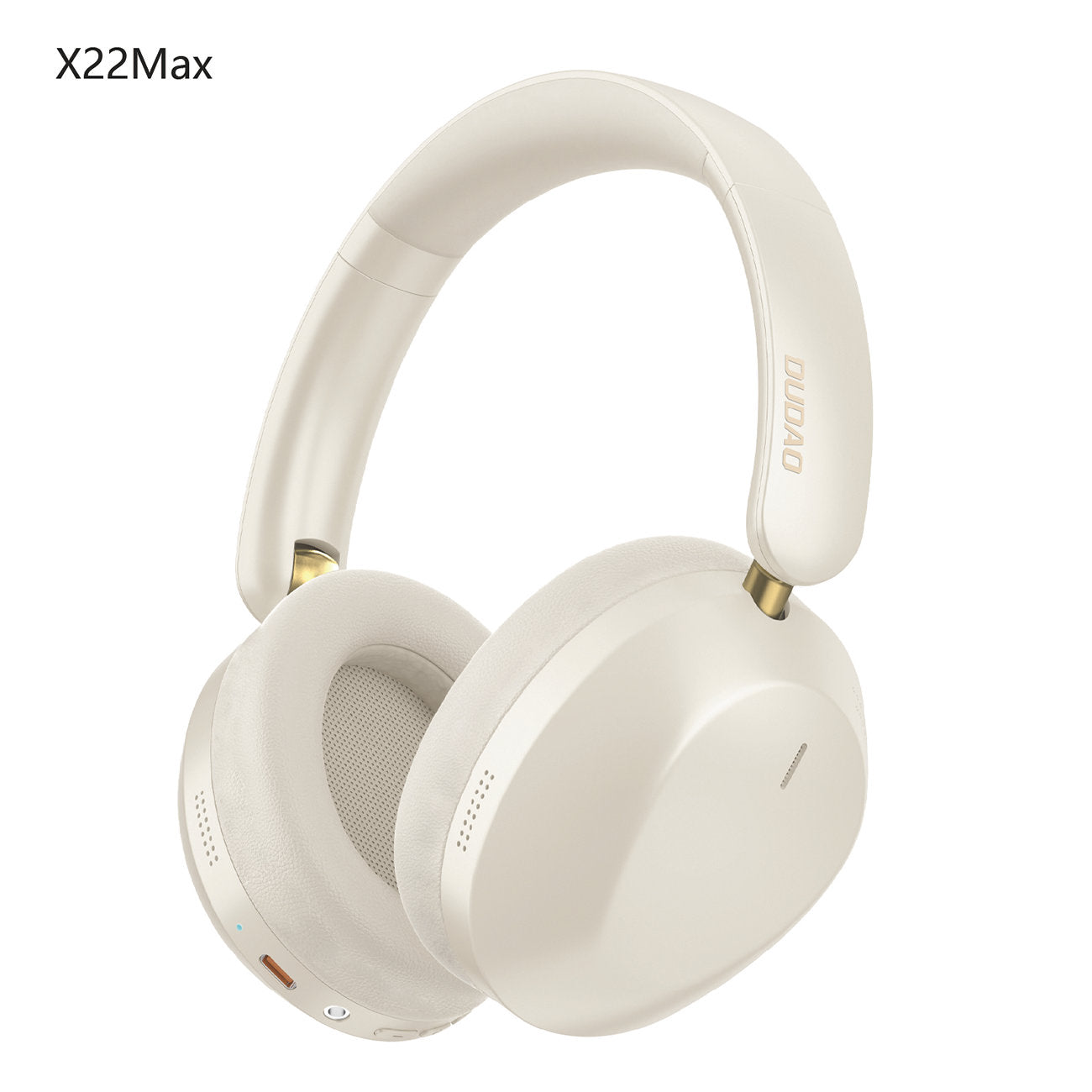 „Dudao X22 Max“ belaidės „Bluetooth“ ausinės su ANC – smėlio spalvos