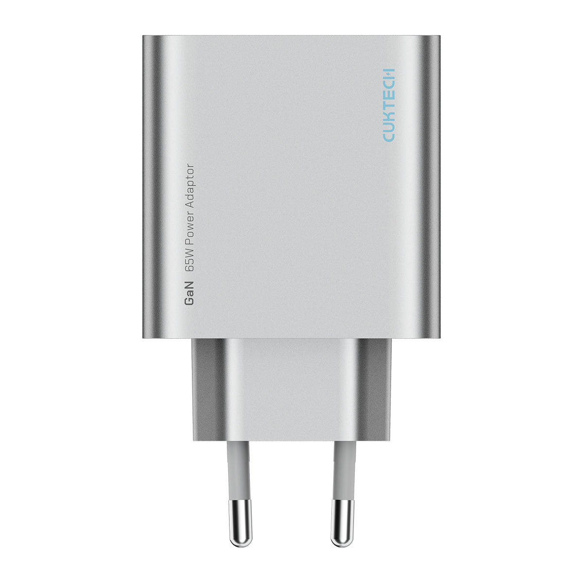 Cuktech 65W GaN 2xUSB-C 1xUSB-A sieninis įkroviklis - pilkas -- Cell phone chargers
