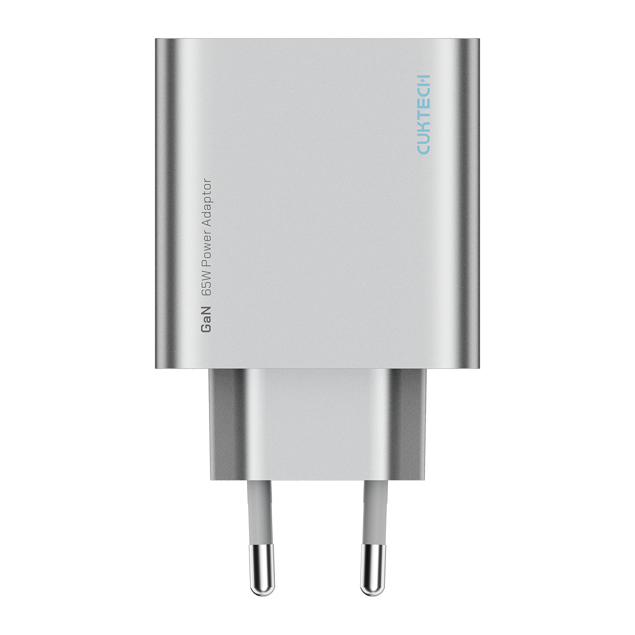Cuktech 65W GaN 2xUSB-C 1xUSB-A sieninis įkroviklis - pilkas -- Cell phone chargers
