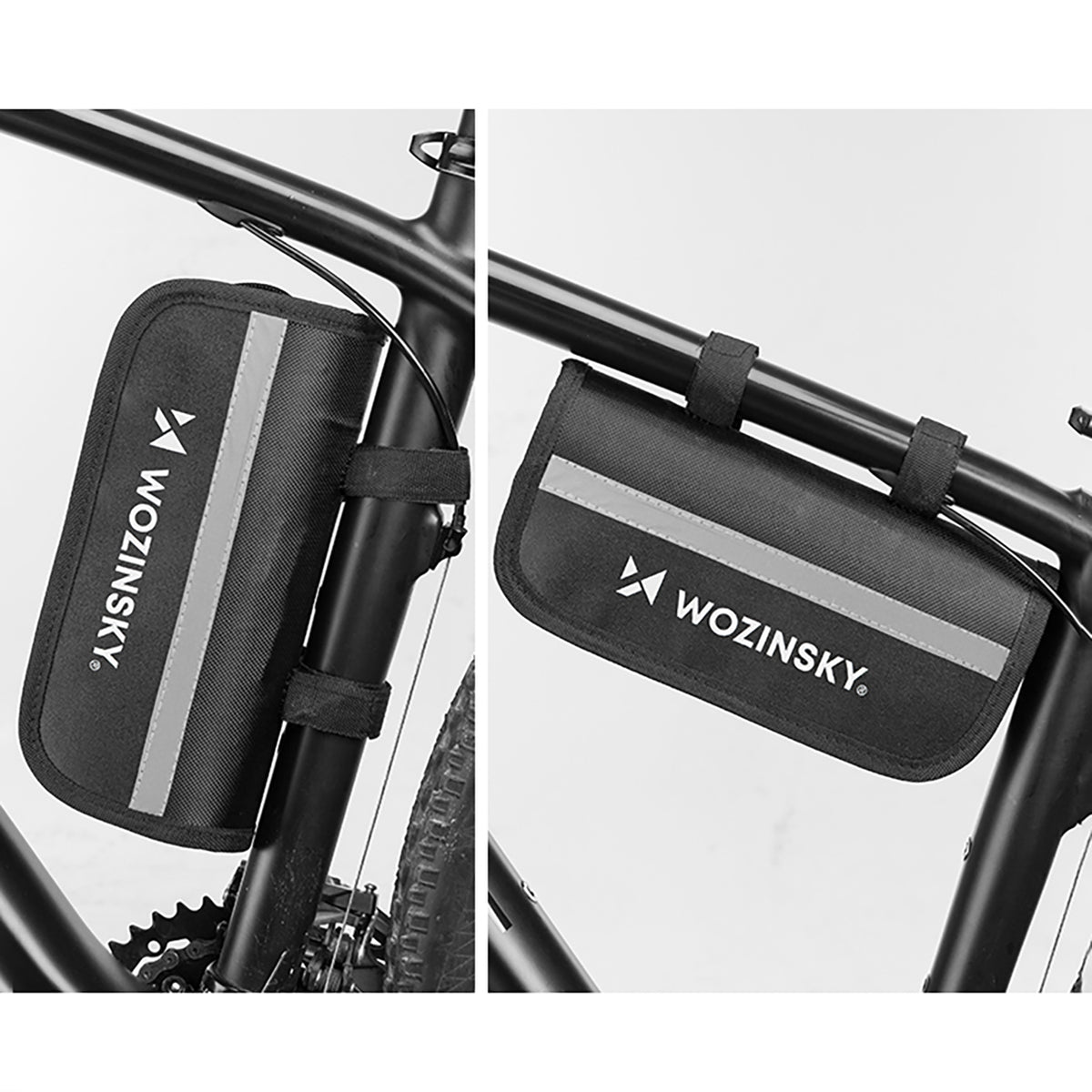 Wozinsky WMZ-01N įrankių komplektas, 16 į 1 dviračio multitool, pompa, raktai, vidinės padangos komplektas - juodas --...