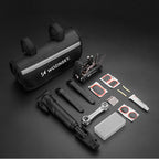 Wozinsky WMZ-01N įrankių komplektas, 16 į 1 dviračio multitool, pompa, raktai, vidinės padangos komplektas - juodas --...