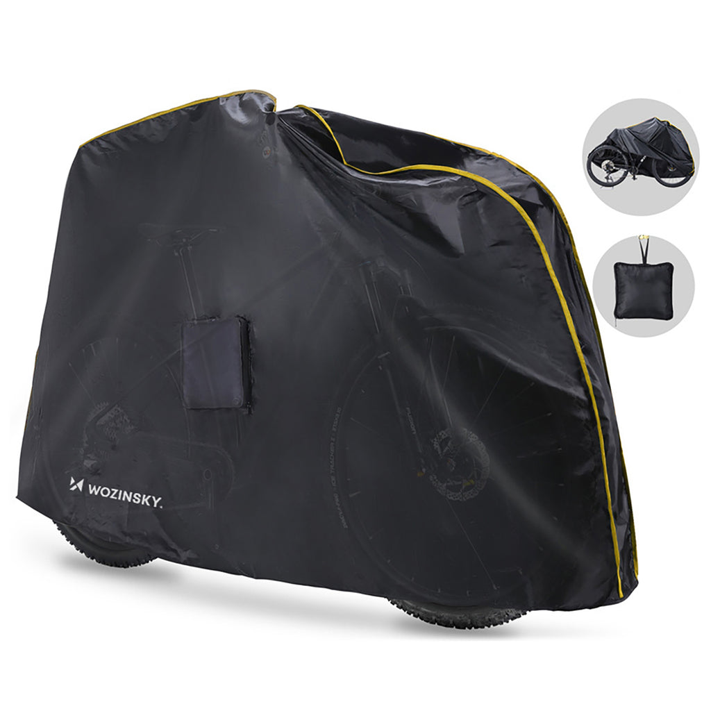 Wozinsky WPP-01O Nuo švaros apsaugos uždangalas dviračiams, skuteriams ir motorolenčoms - juodas -- Bicycle Covers