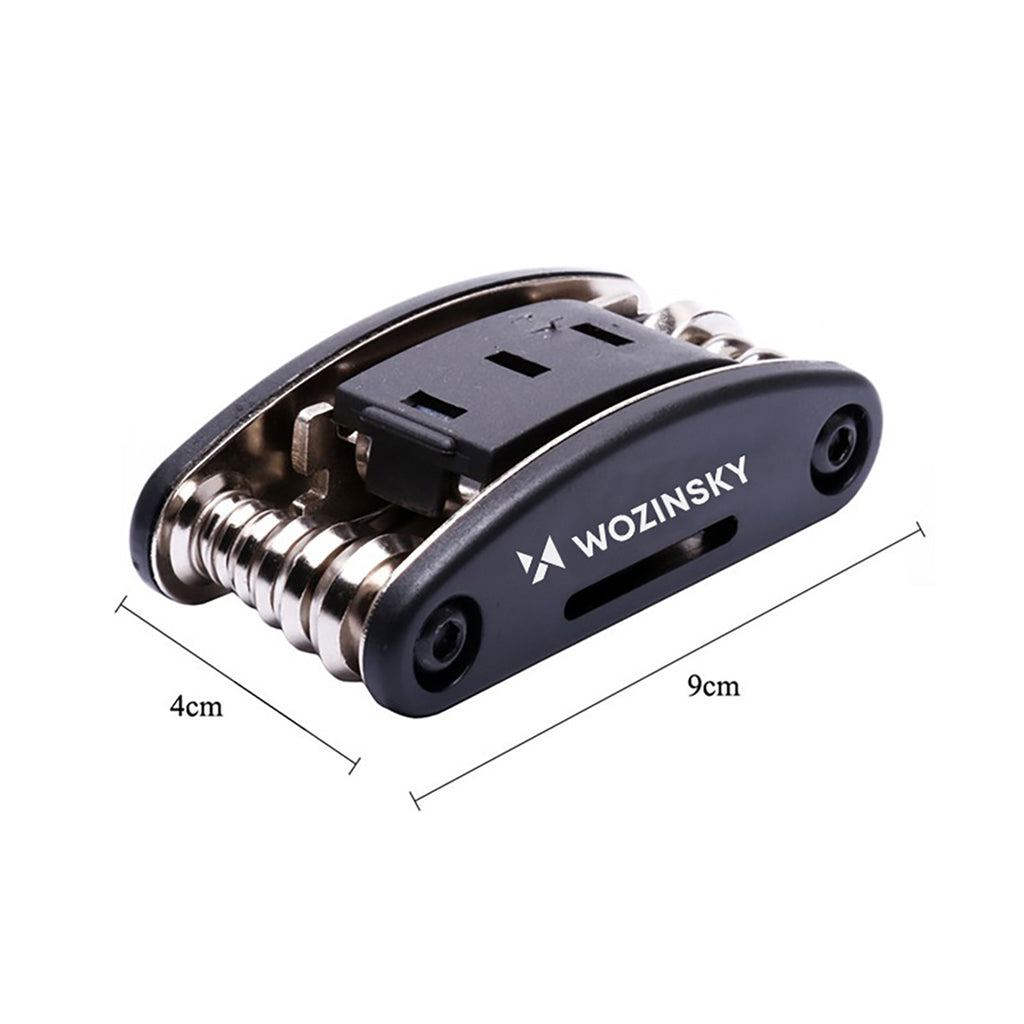 Wozinsky WWZ-01N 16-in-1 Daugiafunkcinis Dviračio Remonto Įrankių Komplektas - Juodas -- Bicycle Multi-Tools