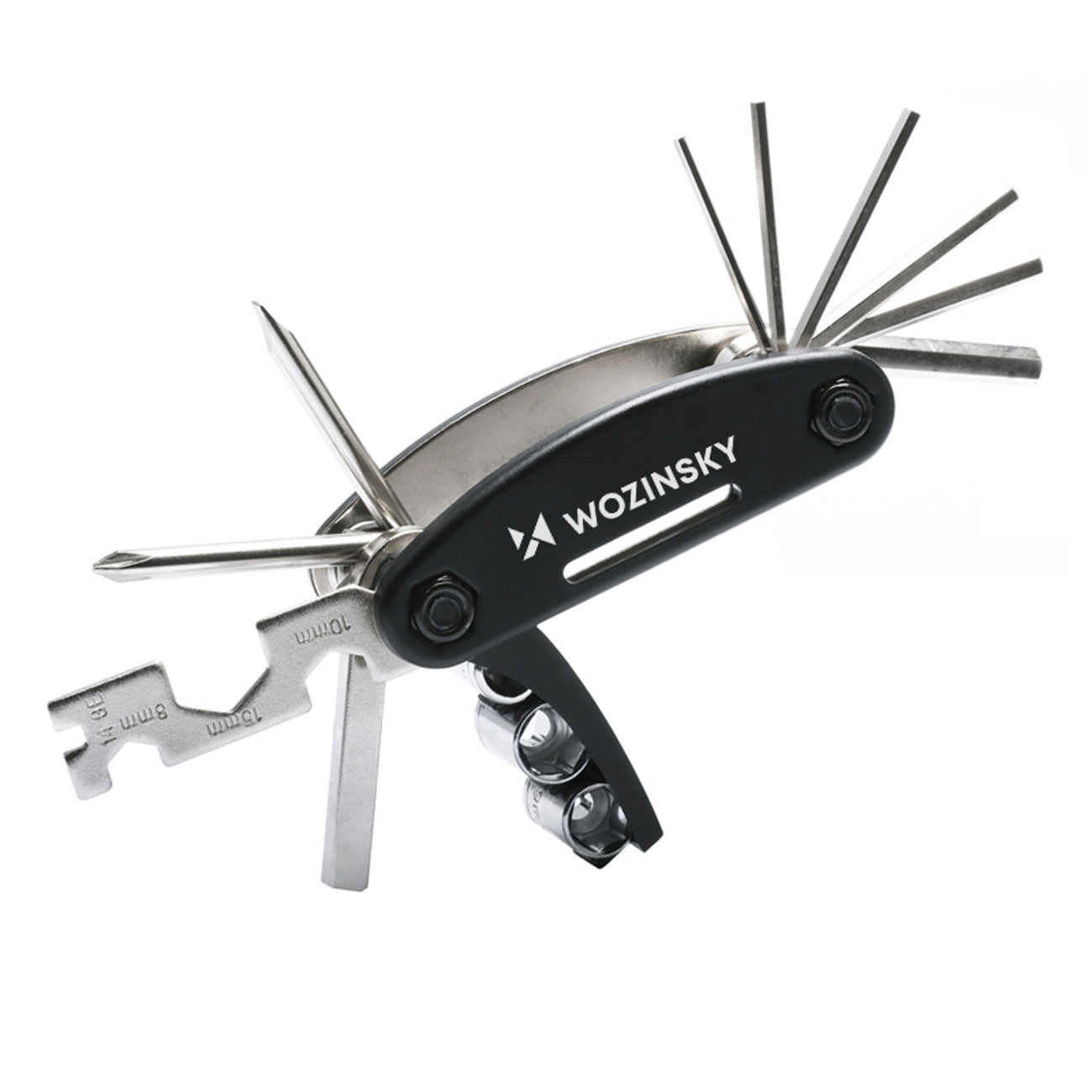 Wozinsky WWZ-01N 16-in-1 Daugiafunkcinis Dviračio Remonto Įrankių Komplektas - Juodas -- Bicycle Multi-Tools